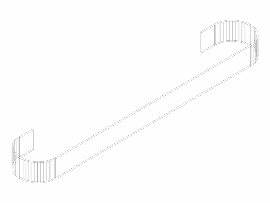 Pagina 1-CAD-DWG Accesoriu prosop ALU-ZEN 600 - 3D VASCO Detaliu de produs 