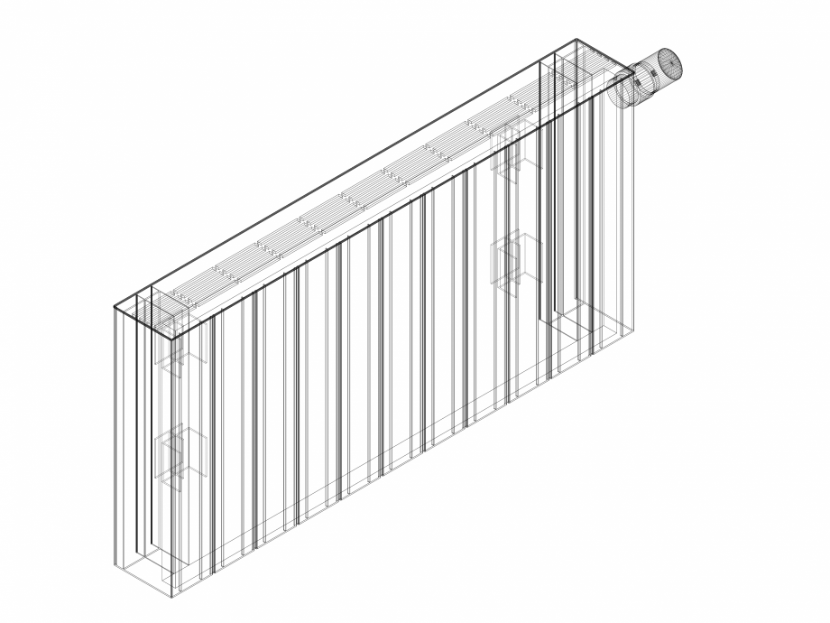 Pagina 1-CAD-DWG Calorifer decorativ ZAROS H100 400x825 - 3D VASCO Detaliu de produs 