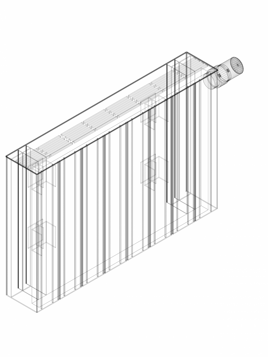 Pagina 1-CAD-DWG Calorifer decorativ ZAROS H100 400x600 - 3D VASCO Detaliu de produs 