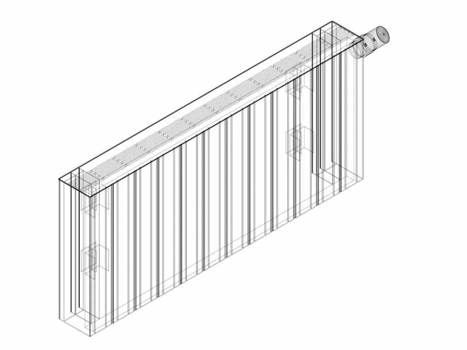 Pagina 1-CAD-DWG Calorifer decorativ ZAROS H100 400 x900 - 3D VASCO Detaliu de produs 
