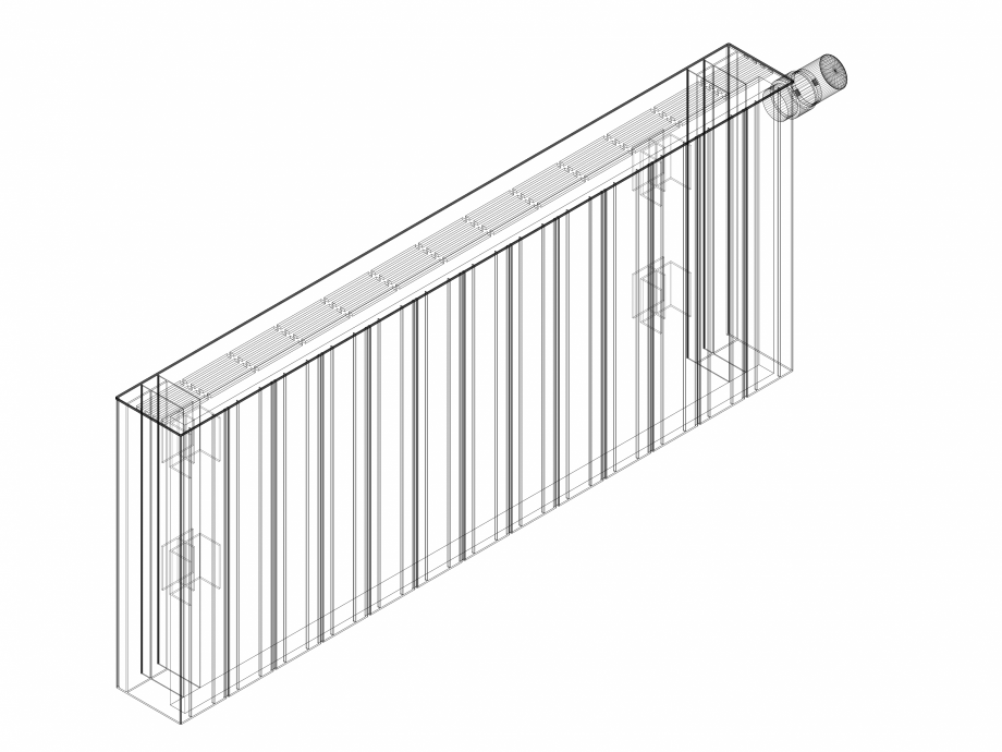 Pagina 1-CAD-DWG Calorifer decorativ ZAROS H100 400x975 - 3D VASCO Detaliu de produs 
