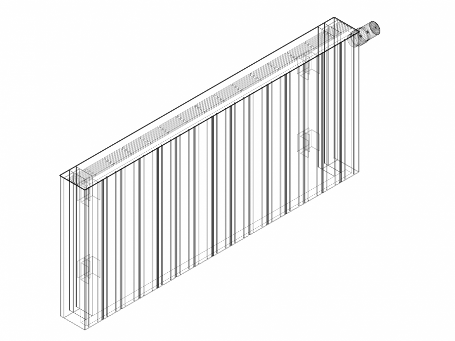 Pagina 1-CAD-DWG Calorifer decorativ ZAROS H100 500x1125 - 3D VASCO Detaliu de produs 