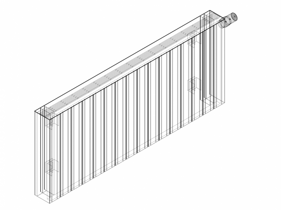 Pagina 1-CAD-DWG Calorifer decorativ ZAROS H100 500x1200 - 3D VASCO Detaliu de produs 