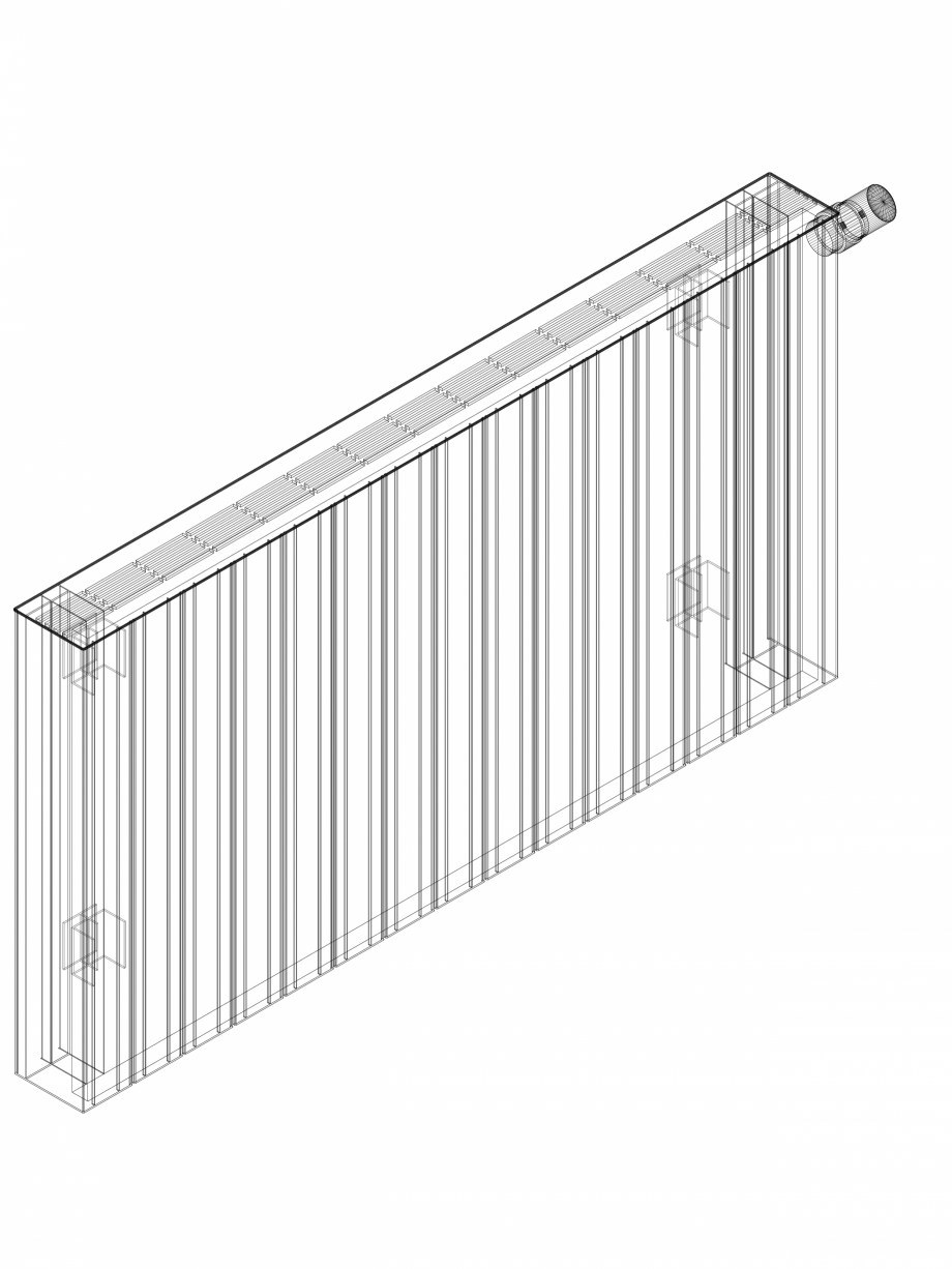 Pagina 1-CAD-DWG Calorifer decorativ ZAROS H100 600x1125 - 3D VASCO Detaliu de produs 