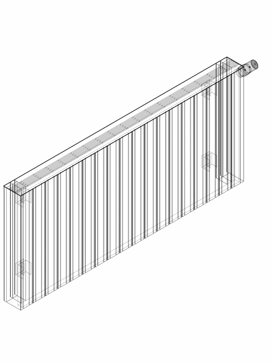 Pagina 1-CAD-DWG Calorifer decorativ ZAROS H100 600x1350 - 3D VASCO Detaliu de produs 