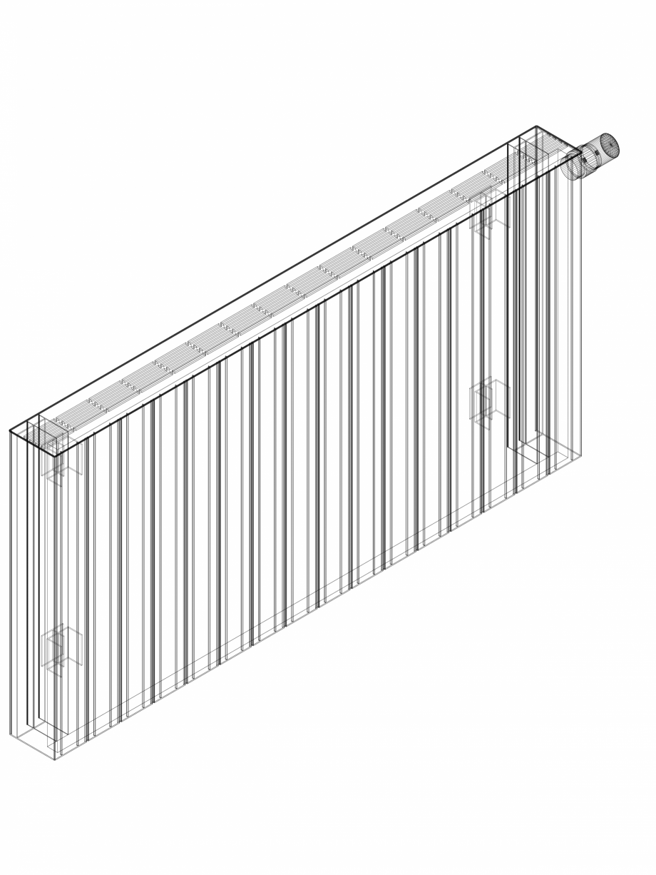 Pagina 1-CAD-DWG Calorifer decorativ ZAROS H100 600x1200 - 3D VASCO Detaliu de produs 