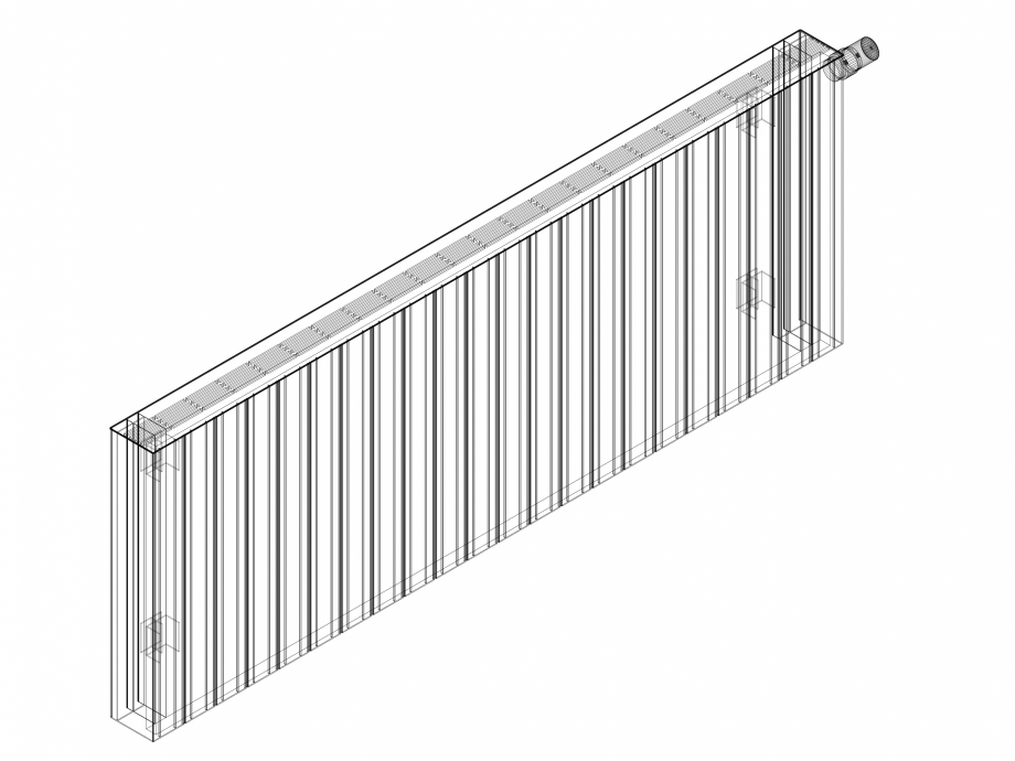 Pagina 1-CAD-DWG Calorifer decorativ ZAROS H100 600x1650 - 3D VASCO Detaliu de produs 