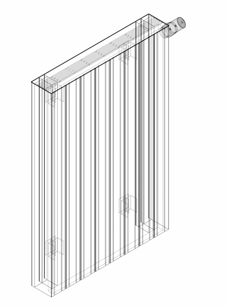 Pagina 1-CAD-DWG Calorifer decorativ ZAROS H100 900x600 - 3D VASCO Detaliu de produs 