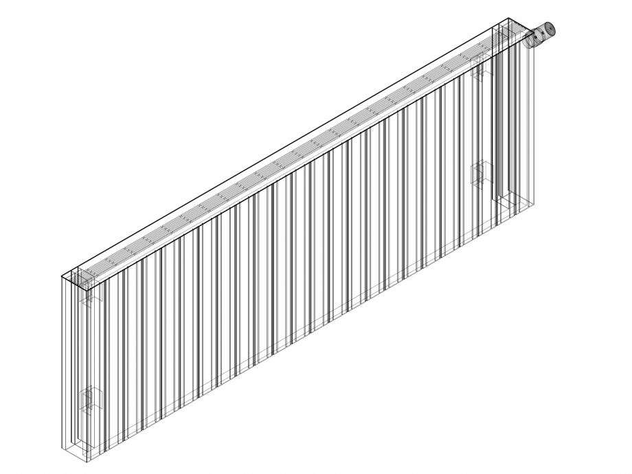 Pagina 1-CAD-DWG Calorifer decorativ ZAROS H100 600x1800 - 3D VASCO Detaliu de produs 