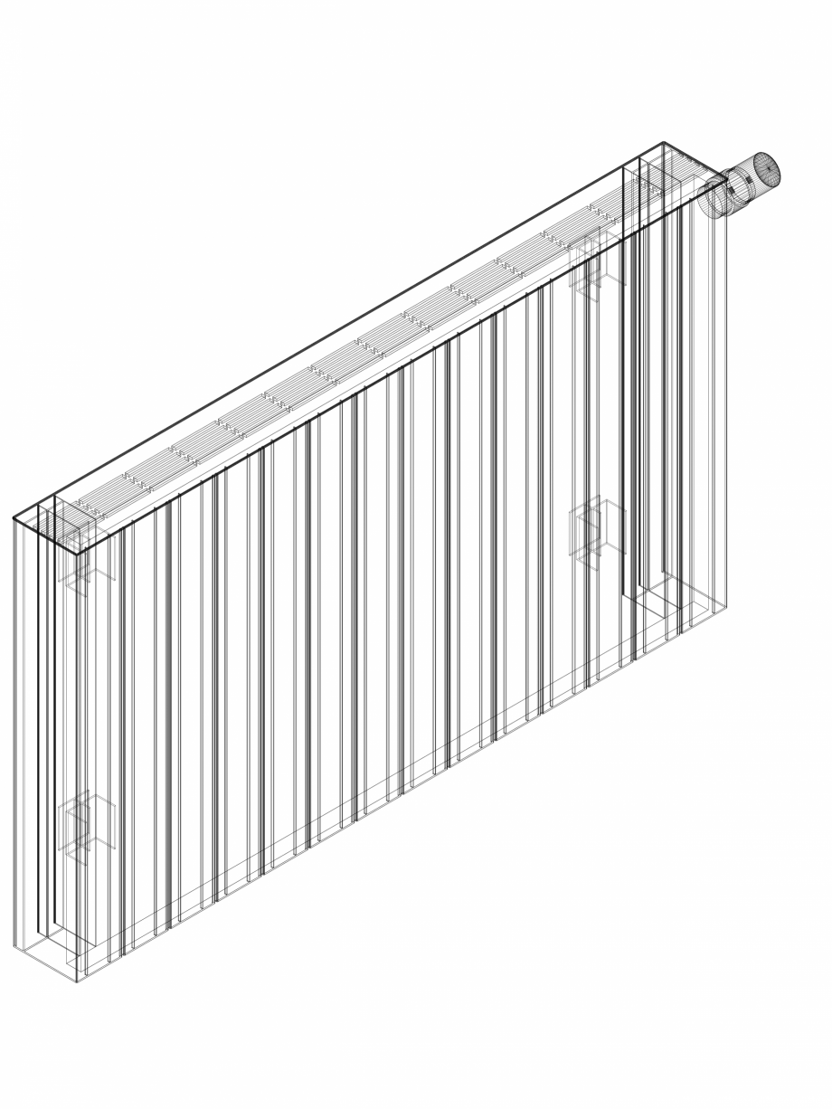Pagina 1-CAD-DWG Calorifer decorativ ZAROS H100 600x1050 - 3D VASCO Detaliu de produs 
