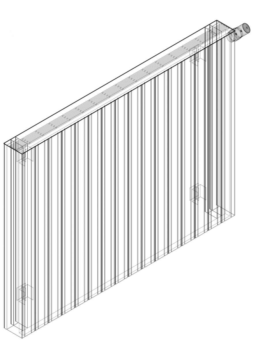 Pagina 1-CAD-DWG Calorifer decorativ ZAROS H100 900x1200 - 3D VASCO Detaliu de produs 