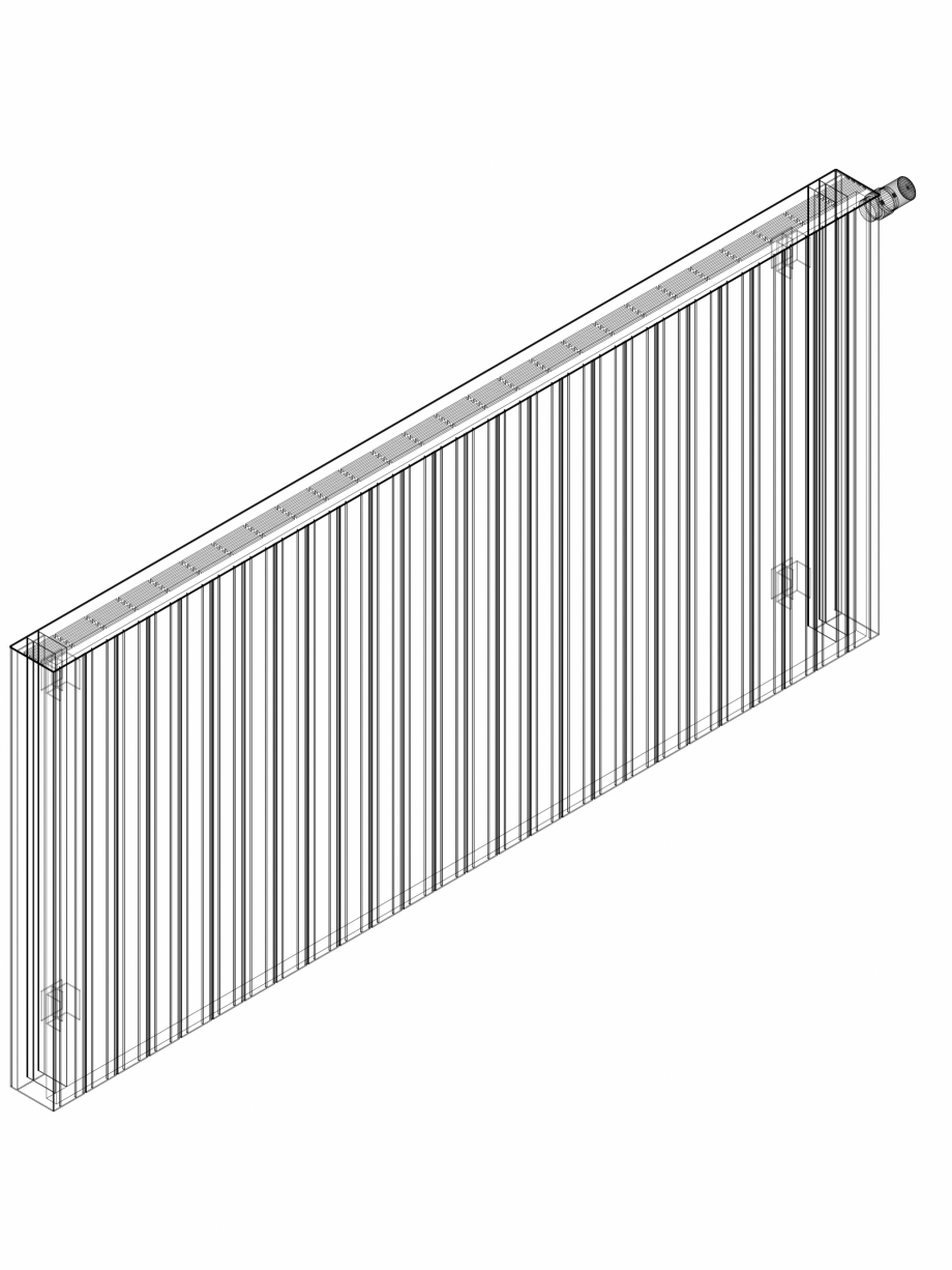 Pagina 1-CAD-DWG Calorifer decorativ ZAROS H100 900x1950 - 3D VASCO Detaliu de produs 