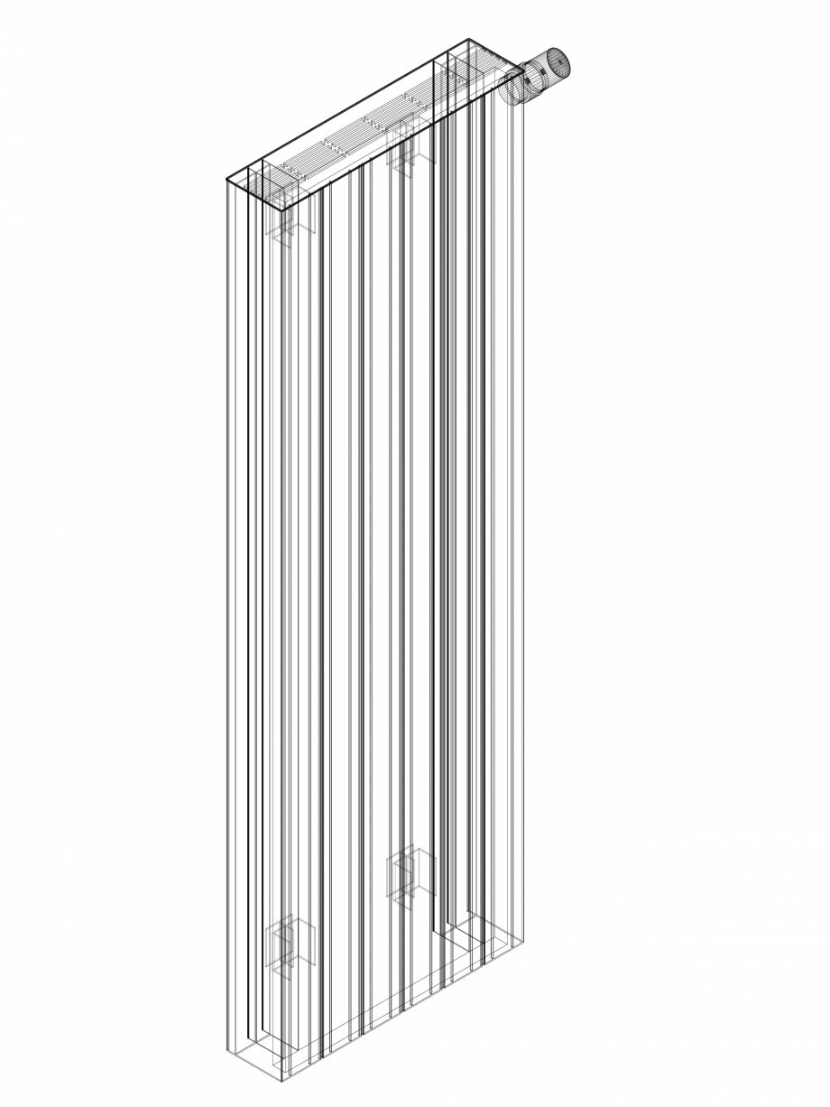 Pagina 1-CAD-DWG Calorifer decorativ ZAROS H100 1400x450 - 3D VASCO Detaliu de produs 