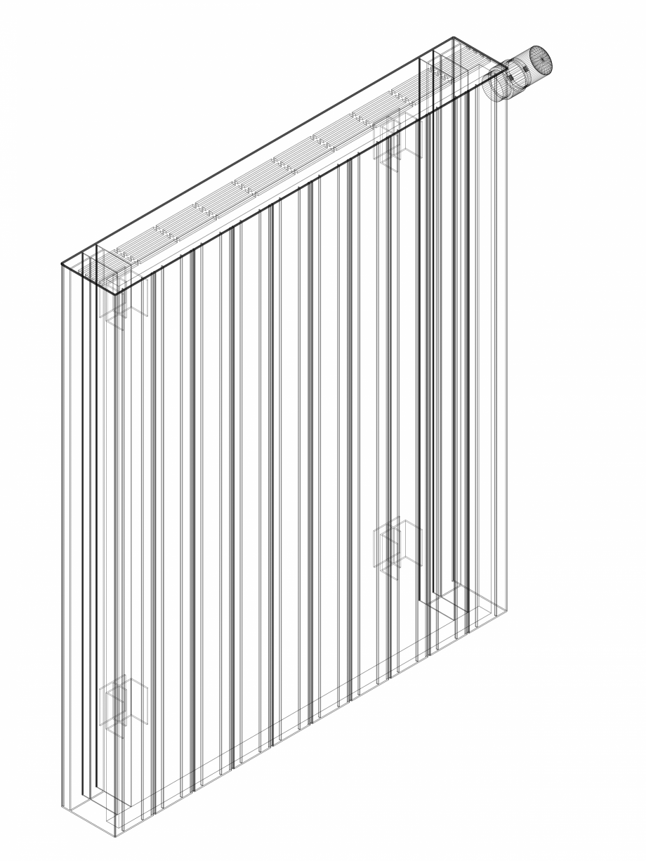Pagina 1-CAD-DWG Calorifer decorativ ZAROS H100 900x750 - 3D VASCO Detaliu de produs 