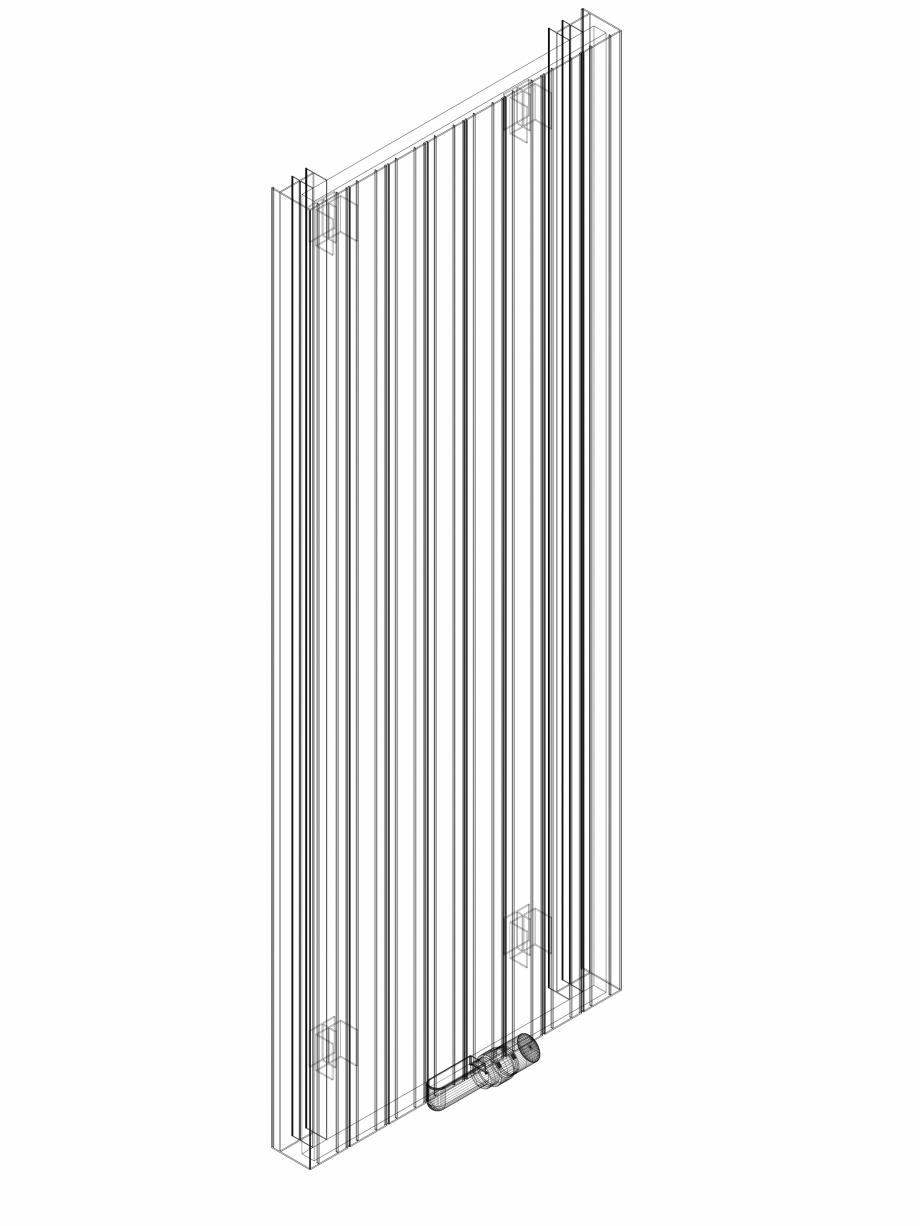Pagina 1-CAD-DWG Calorifer decorativ ZAROS V75 1600x600 3D VASCO Detaliu de produs ZAROS V75/ V100 