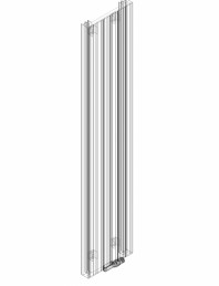 Calorifer decorativ ZAROS V75 2200x450 - 3D