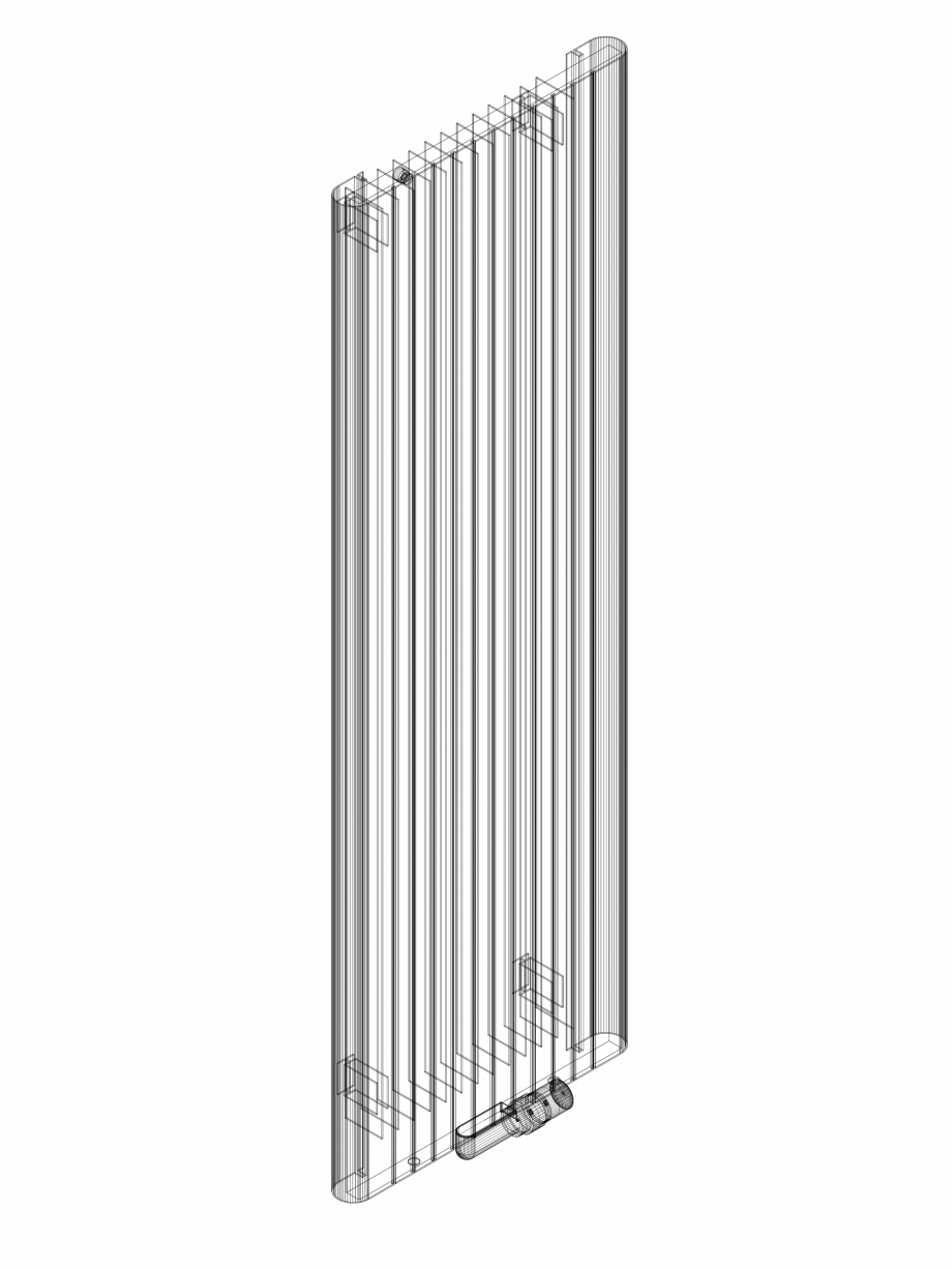 Pagina 1-CAD-DWG Calorifer decorativ ALU-ZEN 1600x525 - 3D VASCO Detaliu de produs 