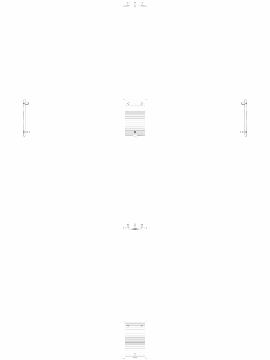 Pagina 1 - CAD-DWG Calorifer decorativ IRIS-HDRM 690-450 2D VASCO Detaliu de produs 