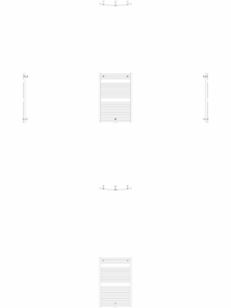 Pagina 1 - CAD-DWG Calorifer decorativ IRIS-HDRM 1122-750 2D VASCO Detaliu de produs 