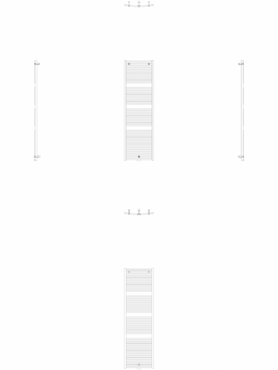 Pagina 1 - CAD-DWG Calorifer decorativ IRIS-HDRM 2022-600 2D VASCO Detaliu de produs 