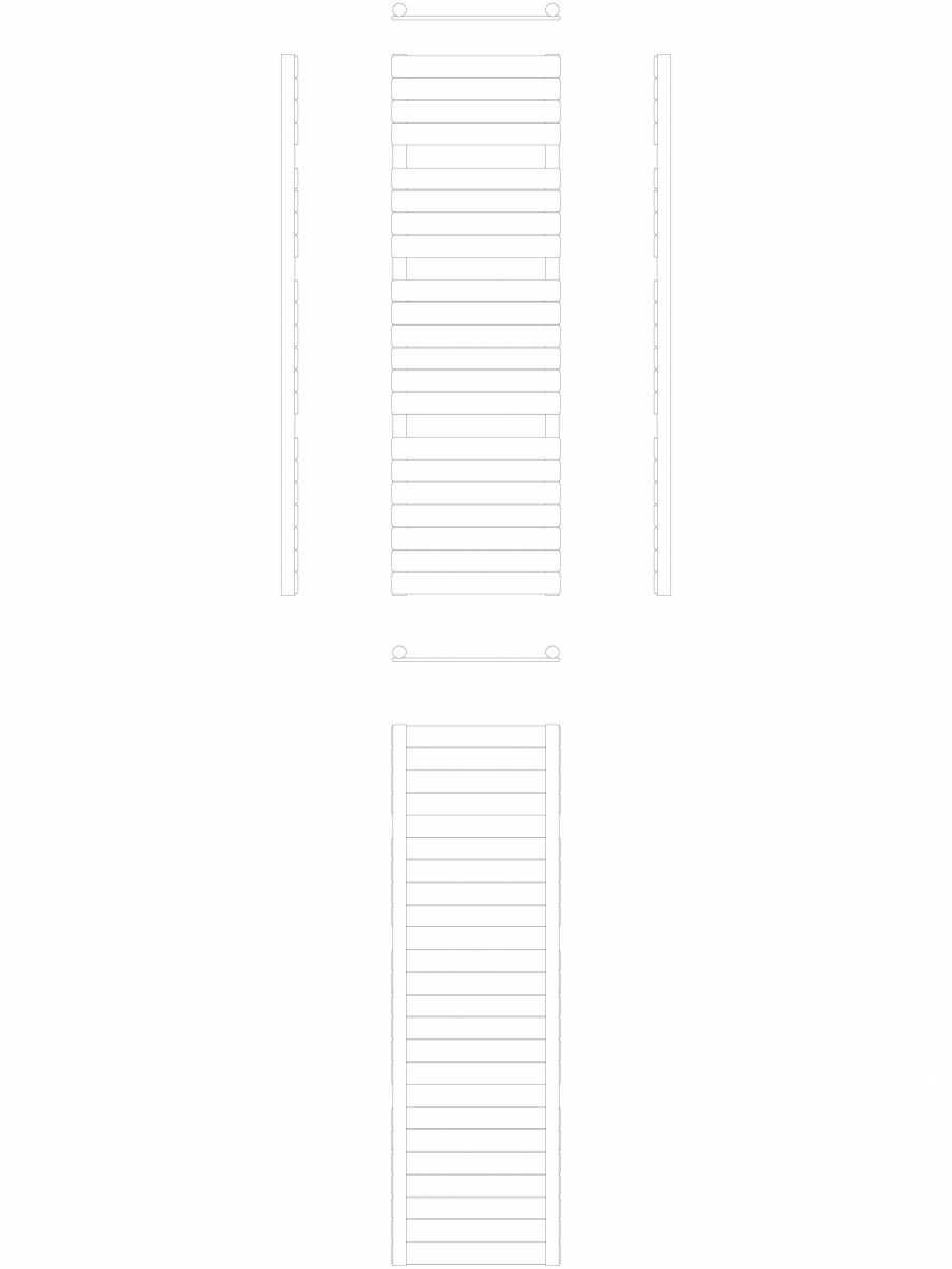Pagina 1 - CAD-DWG Calorifer decorativ ASTER-HF 1450-450 2D VASCO Detaliu de produs ASTER  