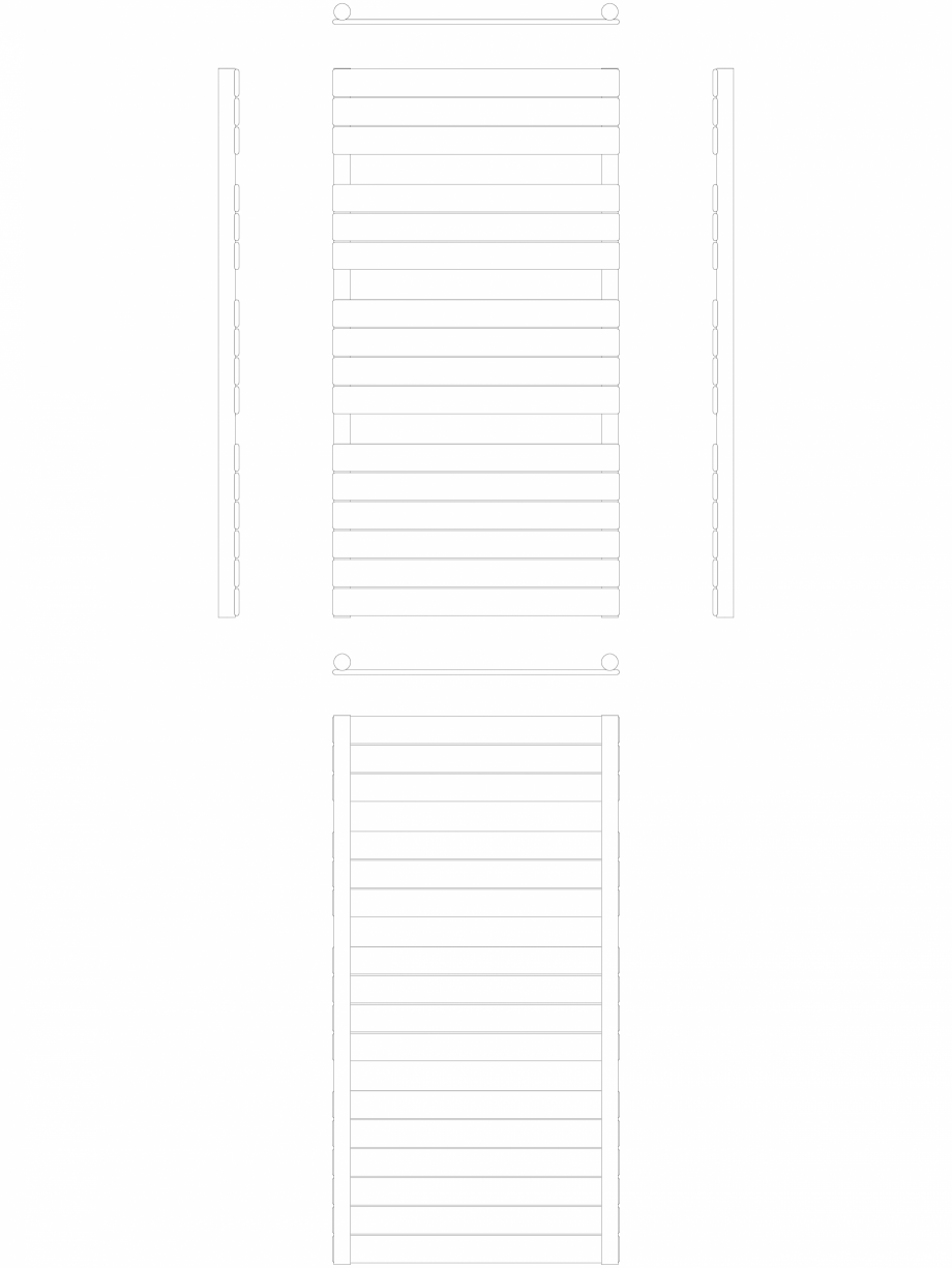 Pagina 1-CAD-DWG Calorifer decorativ ASTER-HF 1150-600 2D VASCO Detaliu de produs ASTER  