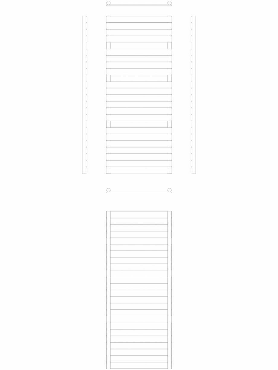 Pagina 1-CAD-DWG Calorifer decorativ ASTER-HF 1450-600 2D VASCO Detaliu de produs ASTER  