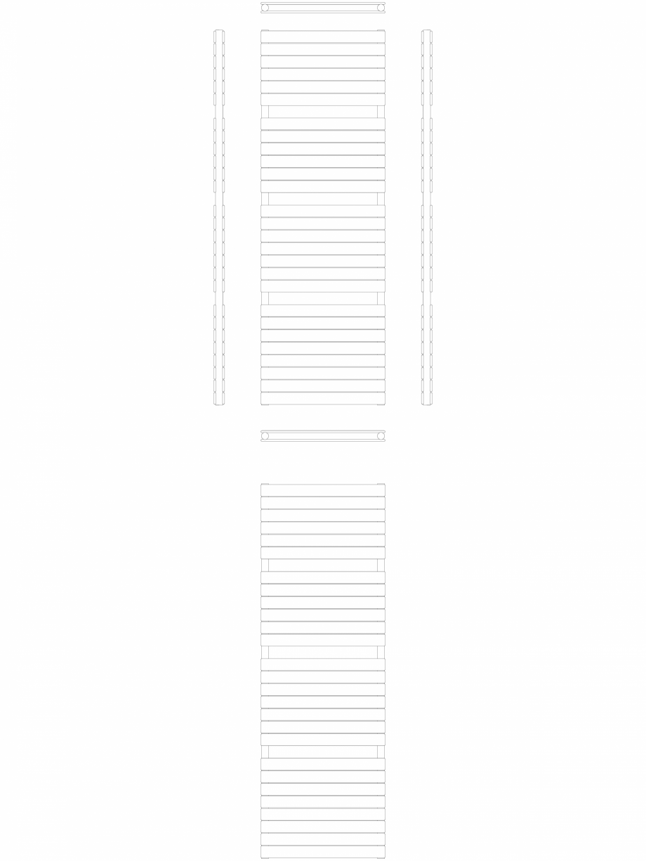 Pagina 1-CAD-DWG Calorifer decorativ ASTER-HF2 1810-600 2D VASCO Detaliu de produs ASTER  