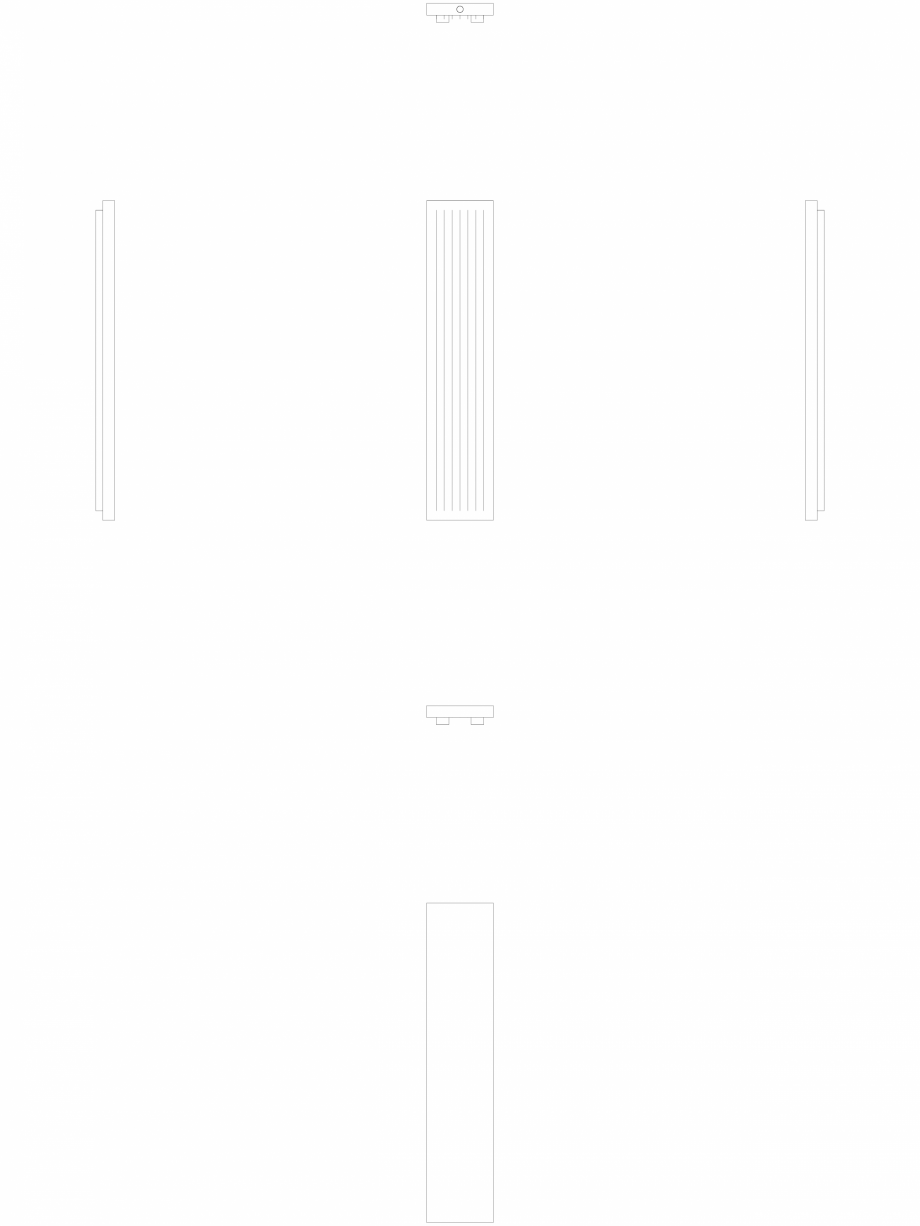 Pagina 1 - CAD-DWG calorifer_decorativ_NIVA-N2L1_2020-420_2D VASCO Detaliu de produs NIVA VERTICAL 