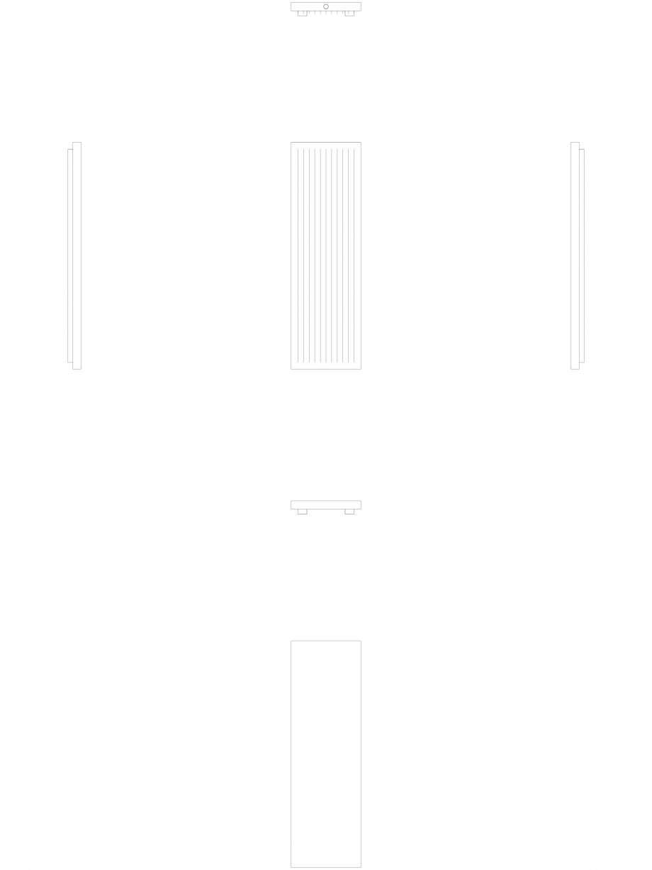 Pagina 1-CAD-DWG calorifer_decorativ_NIVA-N2L1_2020-620_2D VASCO Detaliu de produs NIVA VERTICAL 