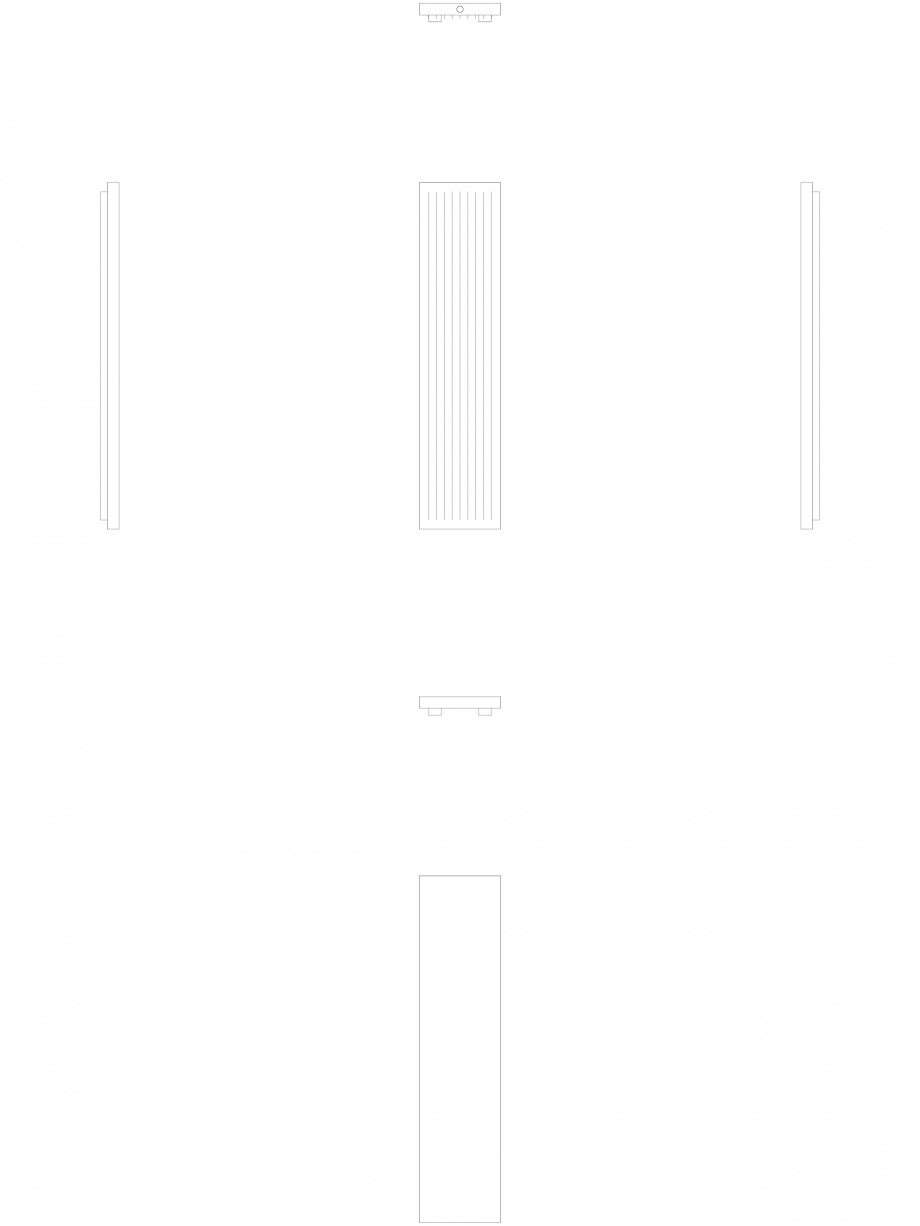 Pagina 1-CAD-DWG calorifer_decorativ_NIVA-N2L1_2220-520_2D VASCO Detaliu de produs NIVA VERTICAL 