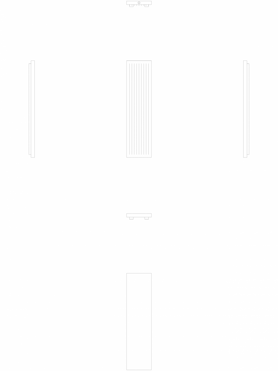 Pagina 1-CAD-DWG calorifer_decorativ_NIVA-N2L1_2020-520_2D VASCO Detaliu de produs NIVA VERTICAL 