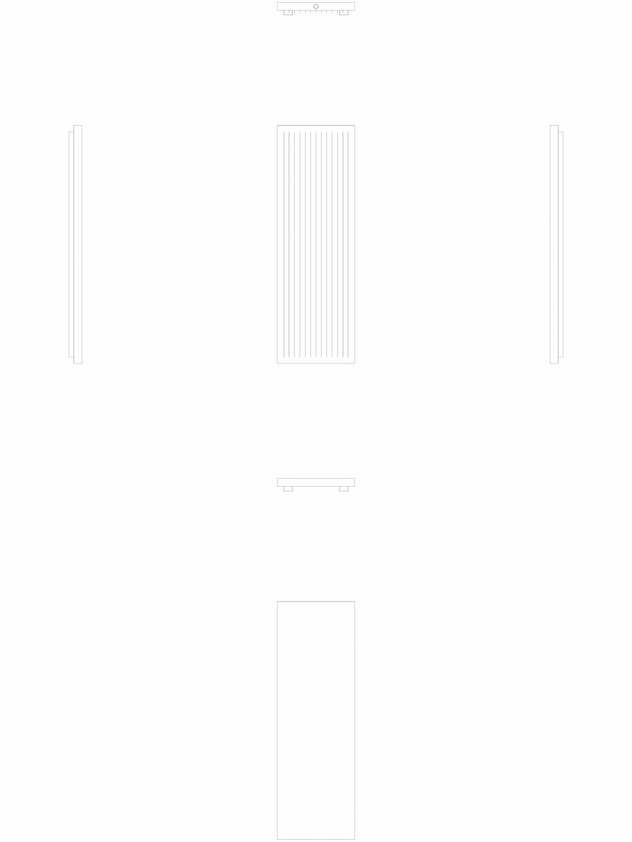 Pagina 1 - CAD-DWG calorifer_decorativ_NIVA-N2L1_2220-720_2D VASCO Detaliu de produs NIVA VERTICAL 