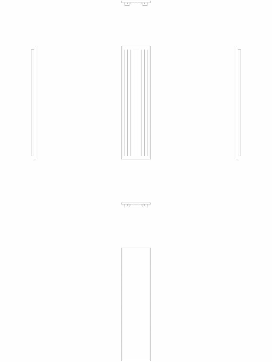 Pagina 1 - CAD-DWG calorifer_decorativ_NIVA-N1L1-ES_2020-520_2D VASCO Detaliu de produs NIVA INOX 