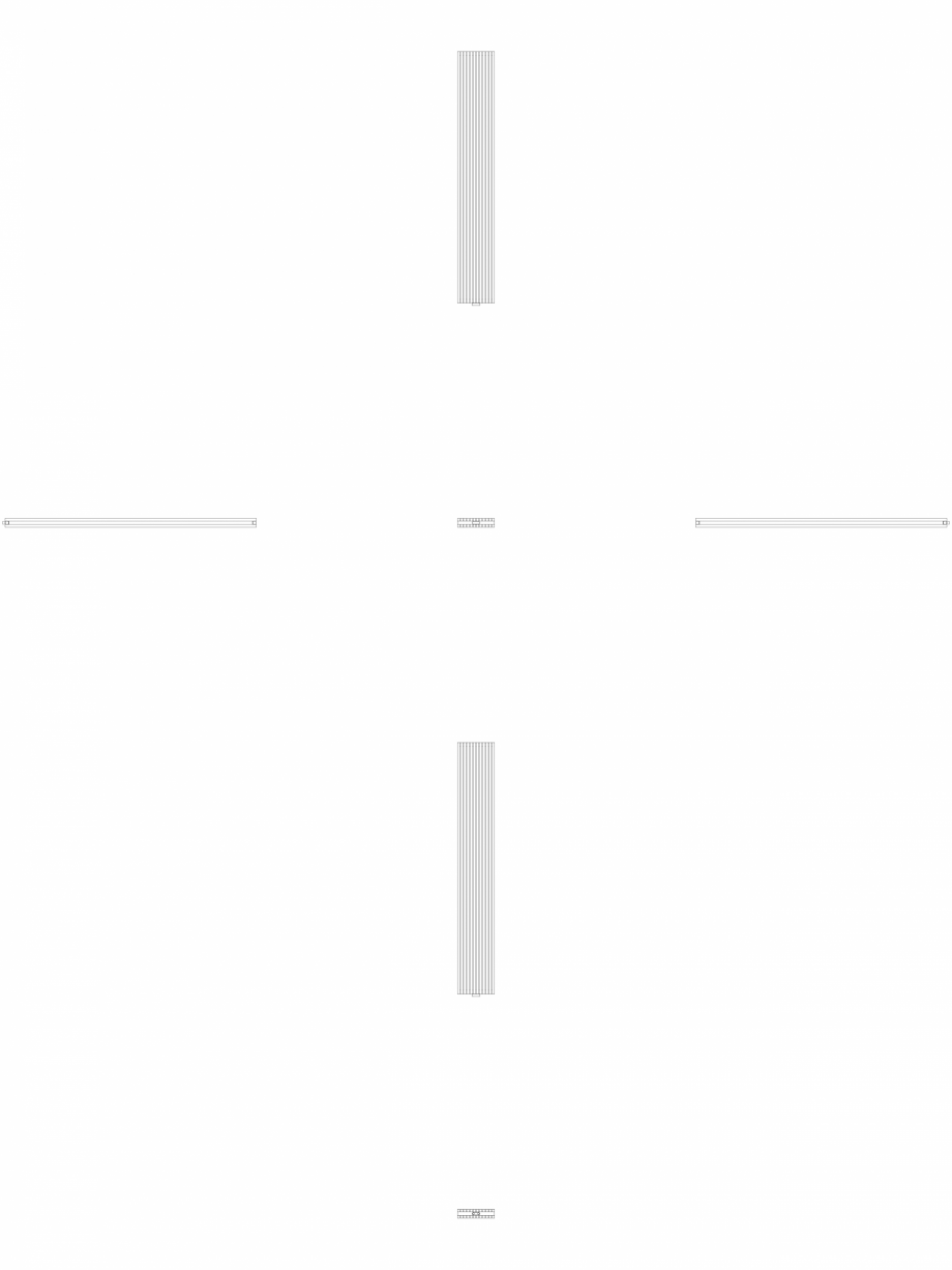 Pagina 1-CAD-DWG calorifer_decorativ_CARRE-CPVN2_2400-355_2D VASCO Detaliu de produs CARRE VERTICAL CPVN2-ZB 