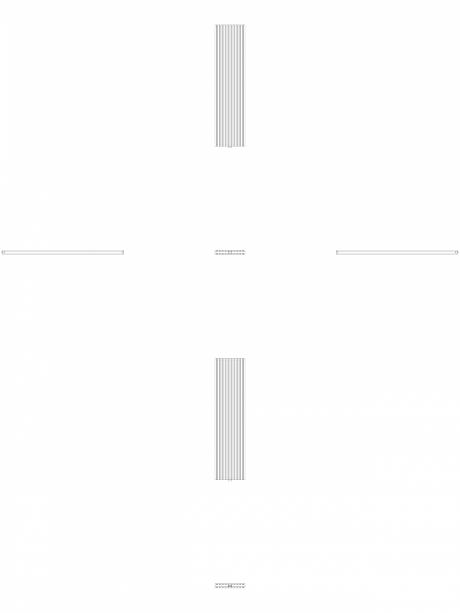 Pagina 1-CAD-DWG calorifer_decorativ_CARRE-CPVN2_2400-595_2D VASCO Detaliu de produs CARRE VERTICAL CPVN2-ZB 