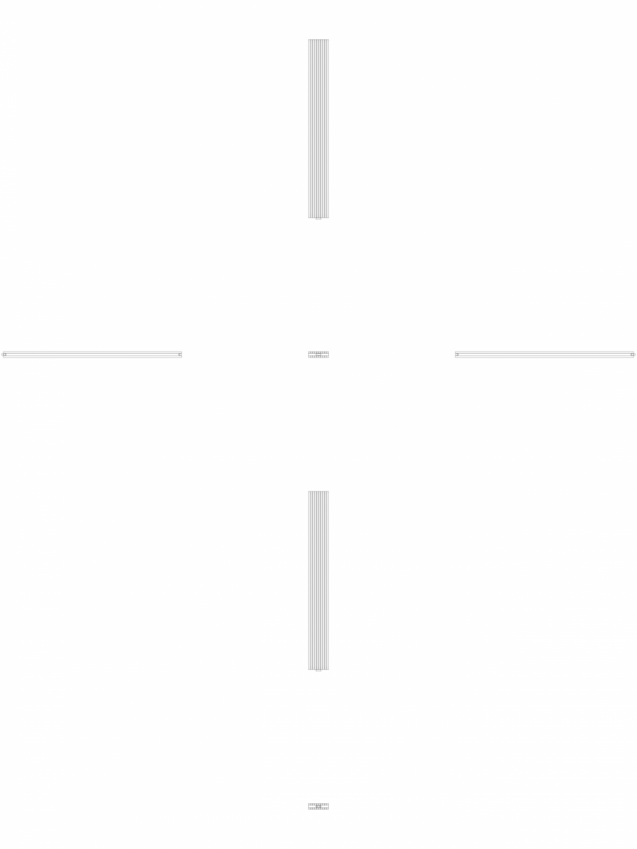 Pagina 1-CAD-DWG calorifer_decorativ_CARRE-CPVN2_2600-295_2D VASCO Detaliu de produs CARRE VERTICAL CPVN2-ZB 