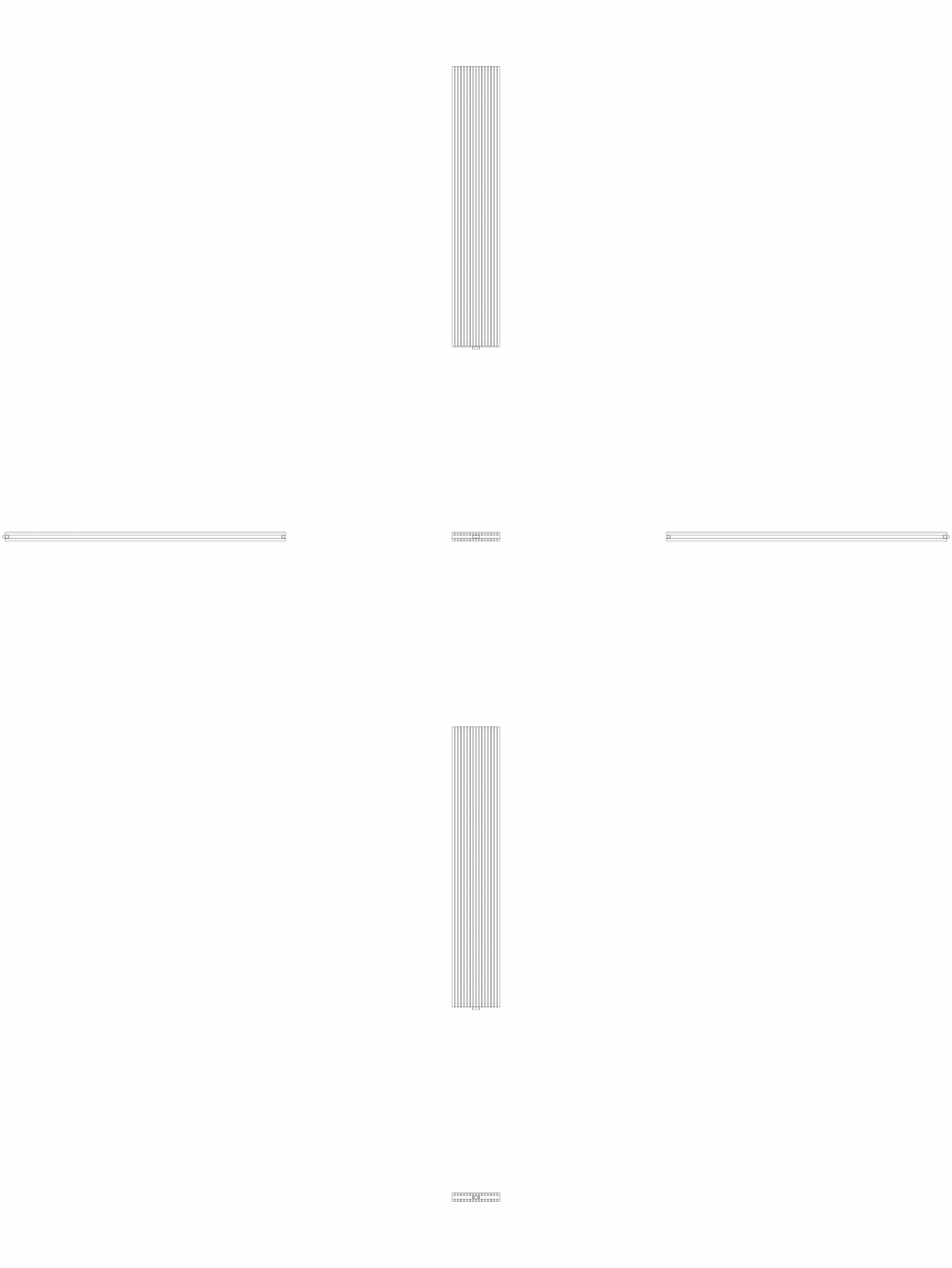 Pagina 1-CAD-DWG calorifer_decorativ_CARRE-CPVN2_2800-475_2D VASCO Detaliu de produs CARRE VERTICAL CPVN2-ZB 