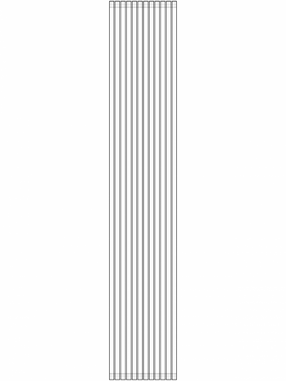 Pagina 1-CAD-DWG calorifer_decorativ_CARRE-CPVN2_2000-355_3D VASCO Detaliu de produs CARRE VERTICAL CPVN2-ZB 