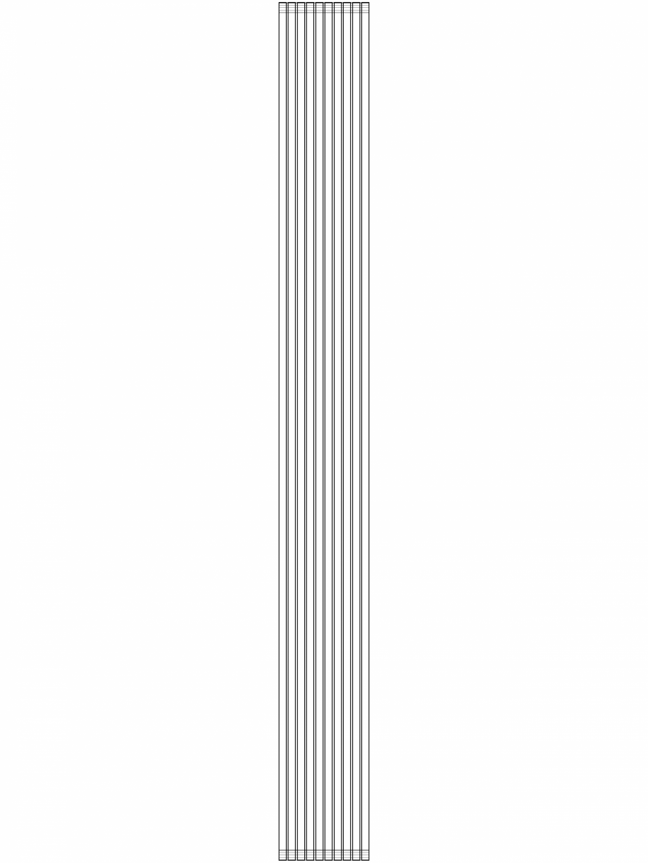 Pagina 1-CAD-DWG calorifer_decorativ_CARRE-CPVN2_2800-295_3D VASCO Detaliu de produs CARRE VERTICAL CPVN2-ZB 