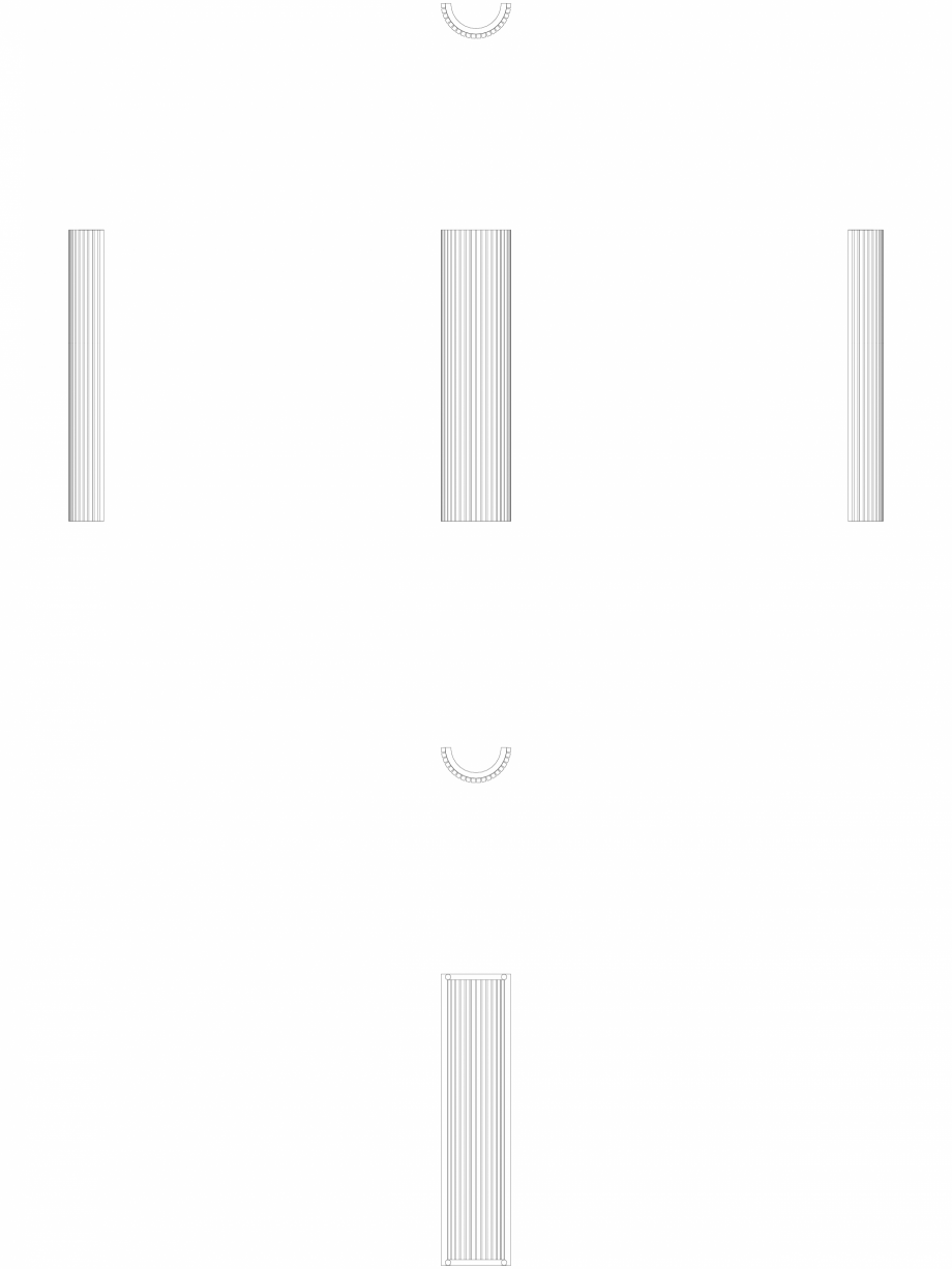 Pagina 1 - CAD-DWG calorifer_decorativ_CARRE-CRO_1800-433_2D VASCO Detaliu de produs CARRE CR-O  