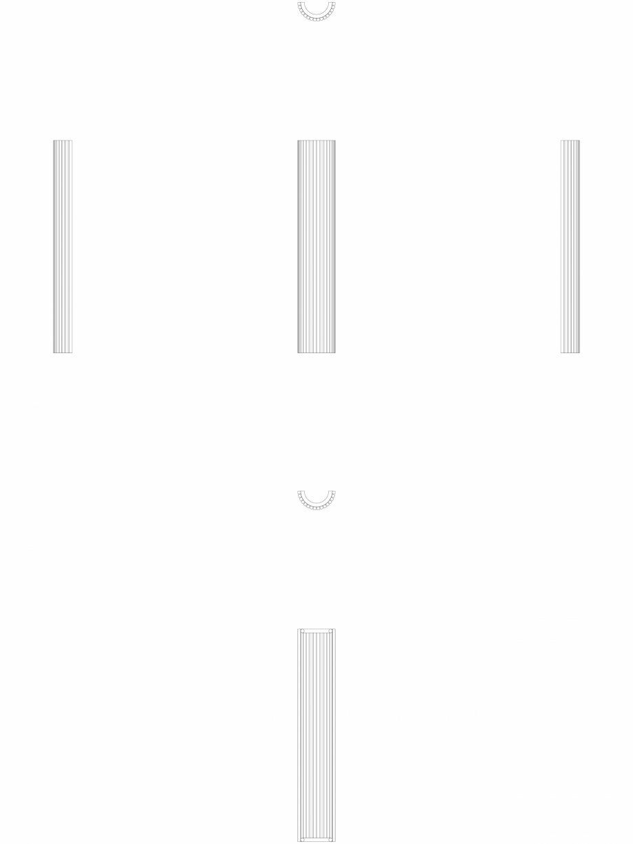 Pagina 1 - CAD-DWG calorifer_decorativ_CARRE-CRO_2000-350_2D VASCO Detaliu de produs CARRE CR-O  