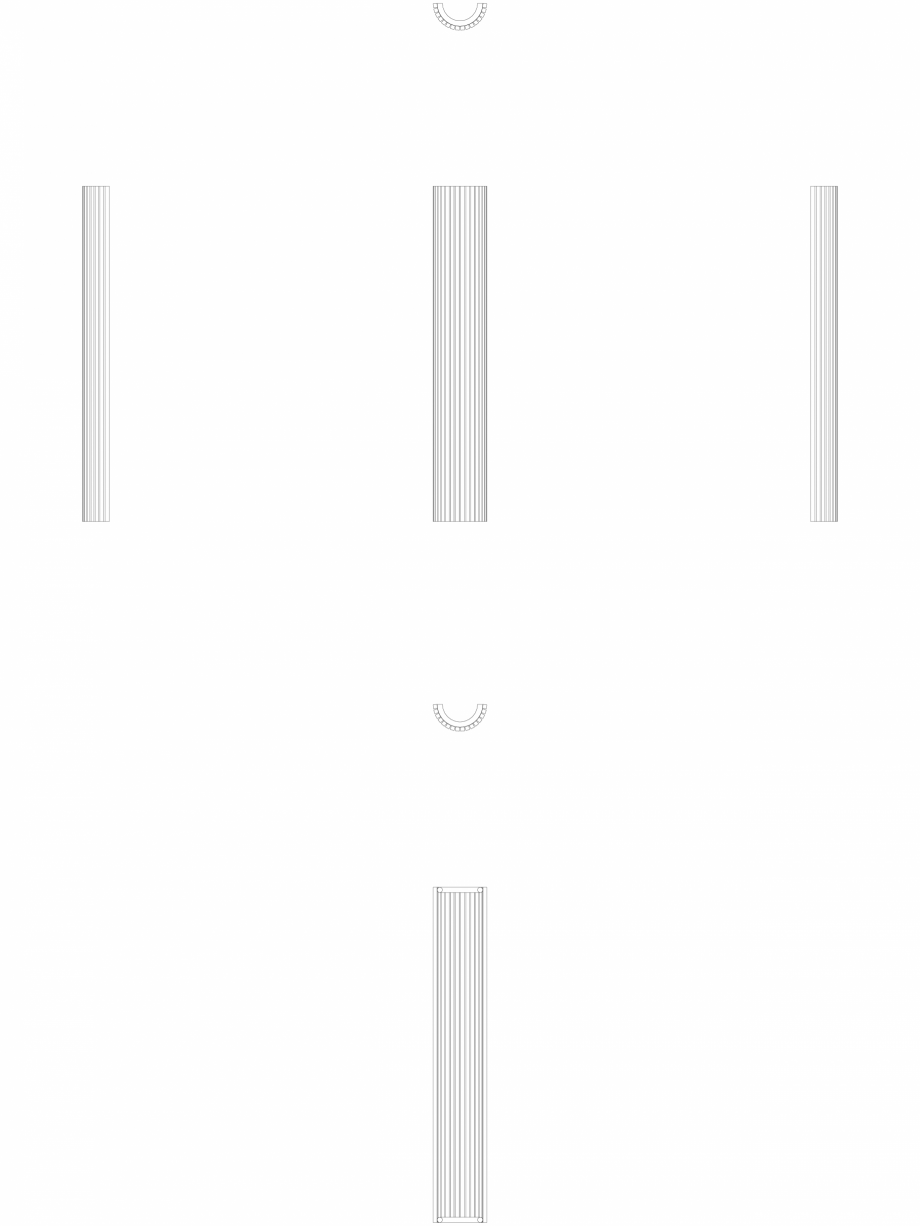 Pagina 1 - CAD-DWG calorifer_decorativ_CARRE-CRO_2200-350_2D VASCO Detaliu de produs CARRE CR-O  
