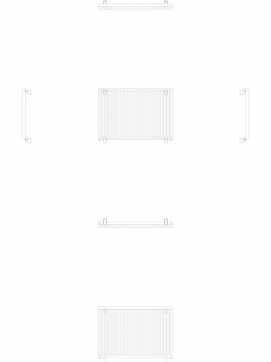 Pagina 1 - CAD-DWG calorifer_decorativ_ZANA-ZH1_700-1024_2D VASCO Detaliu de produs ZANA ORIZONTAL 