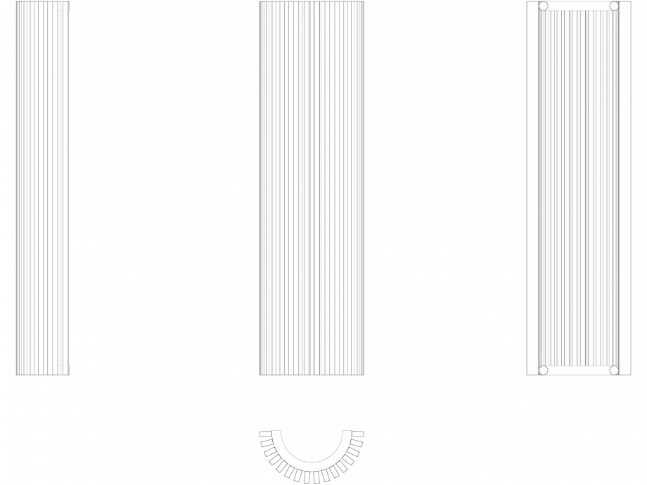 Pagina 1 - CAD-DWG calorifer_decorativ_Zana-ZV-O_1400-393_2D VASCO Detaliu de produs ZANA ZV-O 
