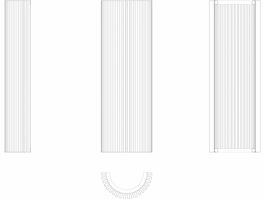 Pagina 1 - CAD-DWG calorifer_decorativ_Zana-ZV-O_1400-473_2D VASCO Detaliu de produs ZANA ZV-O 