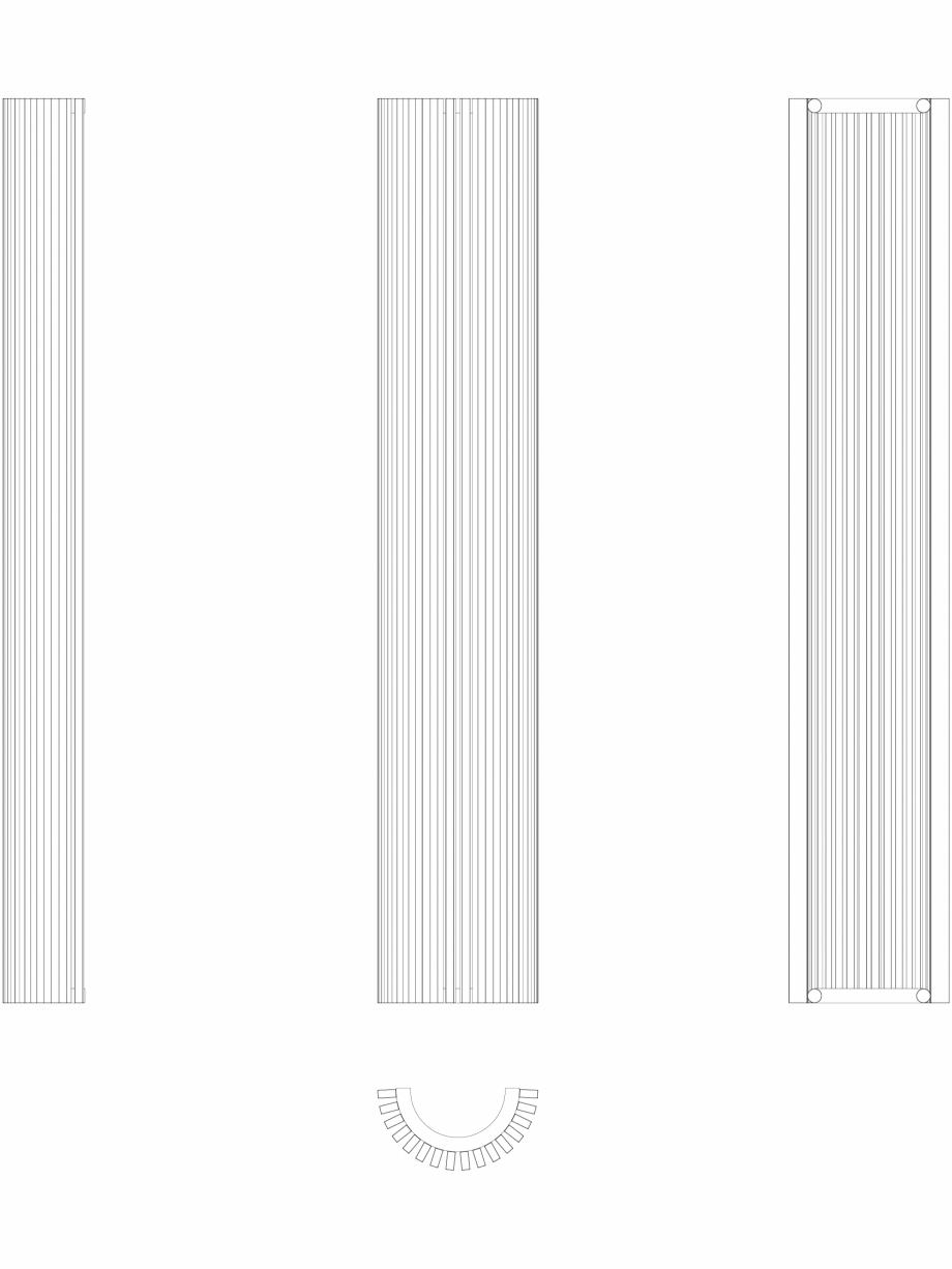 Pagina 1 - CAD-DWG calorifer_decorativ_Zana-ZV-O_2200-393_2D VASCO Detaliu de produs ZANA ZV-O 