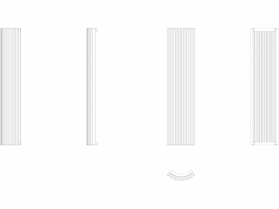 Pagina 1 - CAD-DWG calorifer_decorativ_Zana-ZV-A_1400-322_2D VASCO Detaliu de produs ZANA ZV-A 