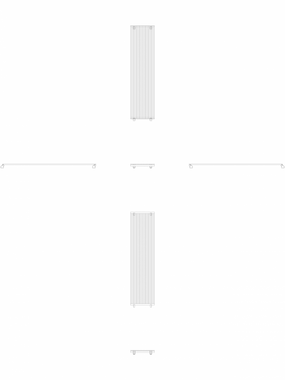 Pagina 1-CAD-DWG calorifer_decorativ_VERONICA-VRV1_2200-564_2D VASCO Detaliu de produs 