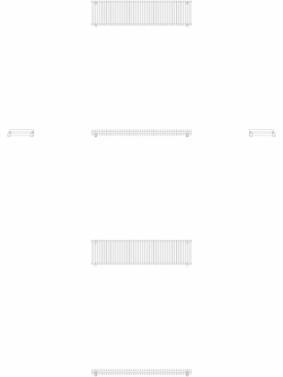 Pagina 1-CAD-DWG calorifer_decorativ_TULIPA-TH2_600-2520_2D VASCO Detaliu de produs TULIPA ORIZONTAL 